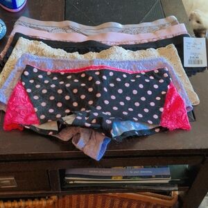 6 pairs NWOT panties various brands, styles, sizes